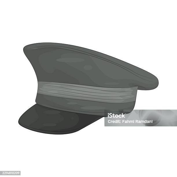 Commander Cap Vector Commander Cap Stock Illustration - Download Image Now - Armed Forces ...