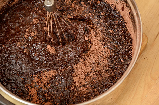 istock Making brownies with lots of cocoa, preparing chocolate cake 2214813909