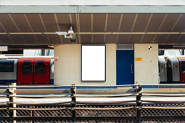 istock Blank billboards in a station 2214816157