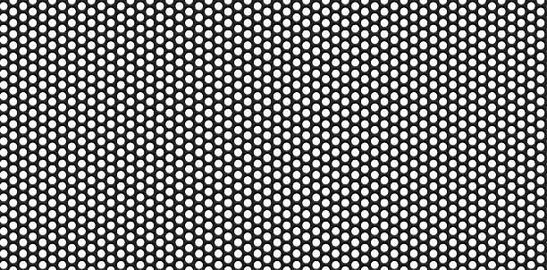 abstract grainy circle honeycomb grid loudspeaker mesh isolated background