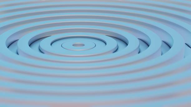 istock The Calm of Repetition: A Study in Serene Sky Blue Circles 2214821180