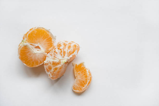 Mandarin, tangerine, isolated on white background