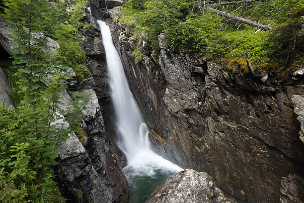 Huge waterfall (Obrovsky vodopad) in High Tatras mountains, Slovakia