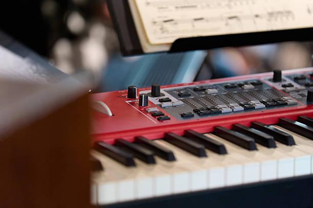 istock Music: Close-up of a modern stage piano 2214843502