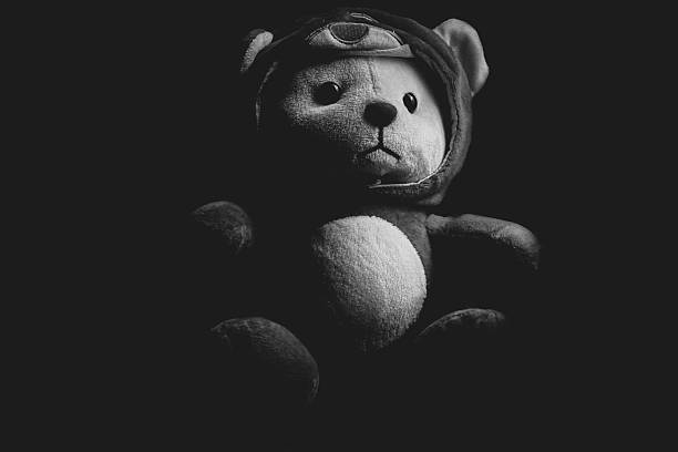 teddy bear in the dark, teddy bear in low light