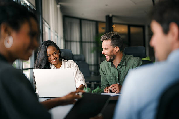 istock A diverse, talented team collaborates effectively in a bright office space during a business meeting 2214847392