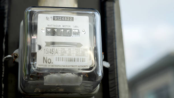 istock Electricity meter for residential houses 2214860189