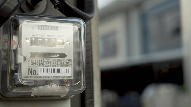 istock Electricity meter for residential houses 2214860197