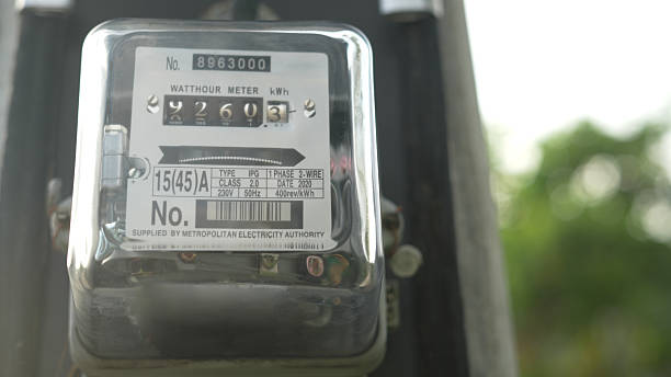 istock Electricity meter for residential houses 2214860253
