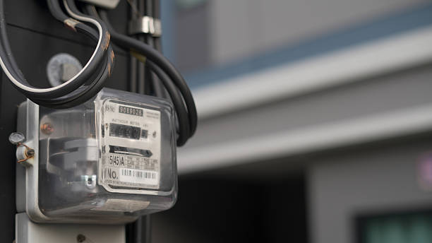 istock Electricity meter for residential houses 2214861873