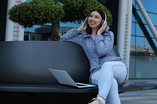 istock Young beautiful woman working online 2214868995