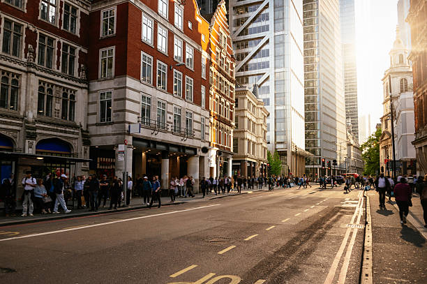 istock Street in London at sunset 2214874778