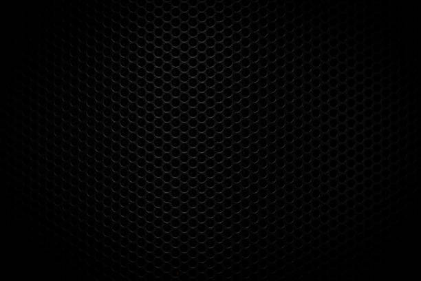 Black speaker grille macro background,Speaker grille texture