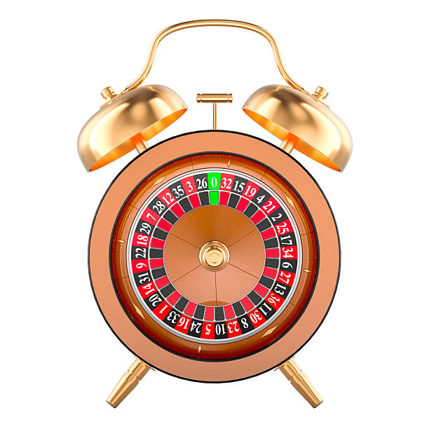 istock Casino Roulette as alarm clock, 3D rendering 2214879810