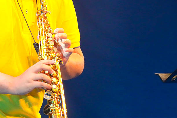Detailed capture of playing clarinet