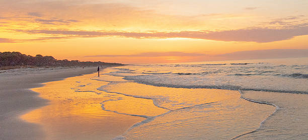 istock Beach Scene at Sunrise-Hilton Head, South Carolina 2214883865
