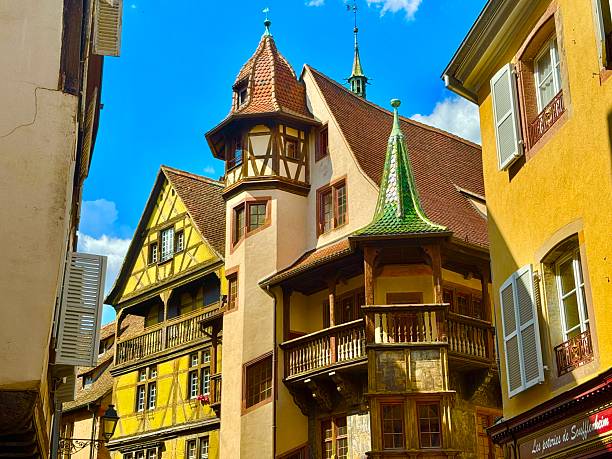 Colmar, France: 05/12/2025 - Colmar is a town in the Alsace region of northeastern France, near the German border. Its old town has cobblestone streets lined with half-timbered medieval and Renaissance buildings.