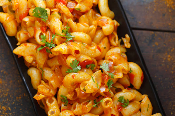 istock SAUCY Indian Style Macaroni Pasta 2214884699