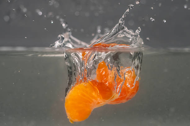 Splashing Orange pieces