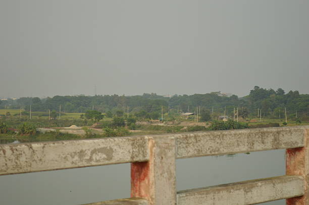 istock Scenic view of riverbank from bridge 2214894841