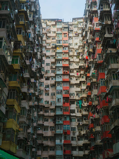 istock Massive geometric Monster Building in Hong Kong 2214896705