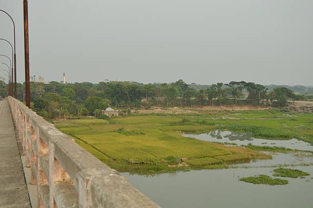 istock Scenic view of riverbank from bridge 2214897392