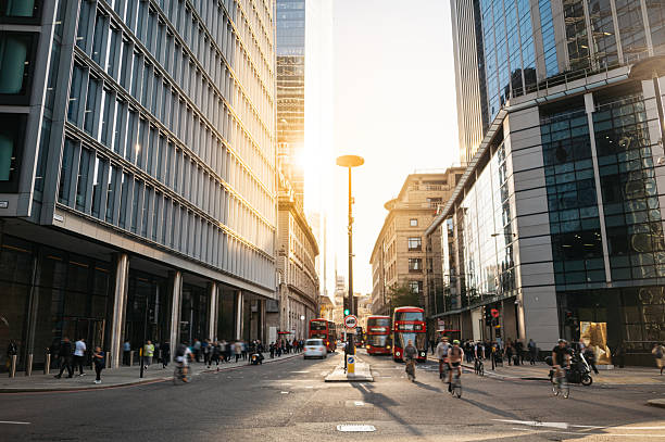 istock Street in London at sunset 2214898637