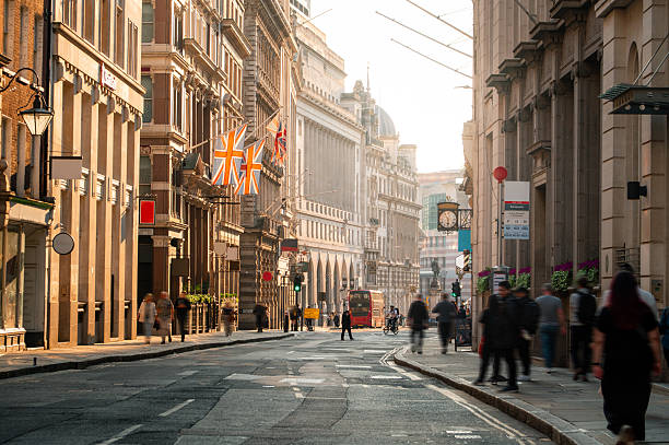 istock Street in London at sunset 2214898902