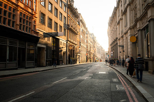 istock Street in London at sunset 2214898959