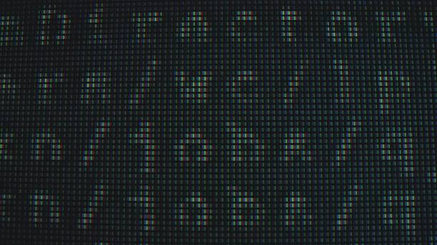 istock Close Up View of RGB Pixels on Electronic Screen 2214901669