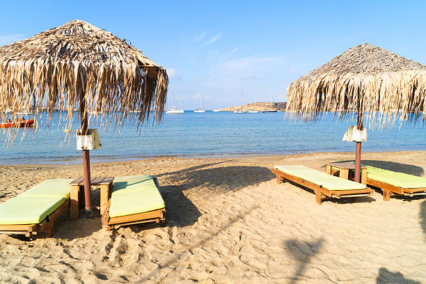 istock Romantic beach at greek island 2214903992