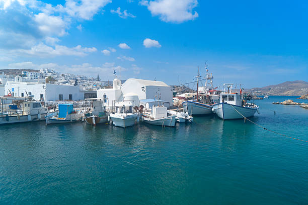 istock fishing boats on Paros Island 2214905057