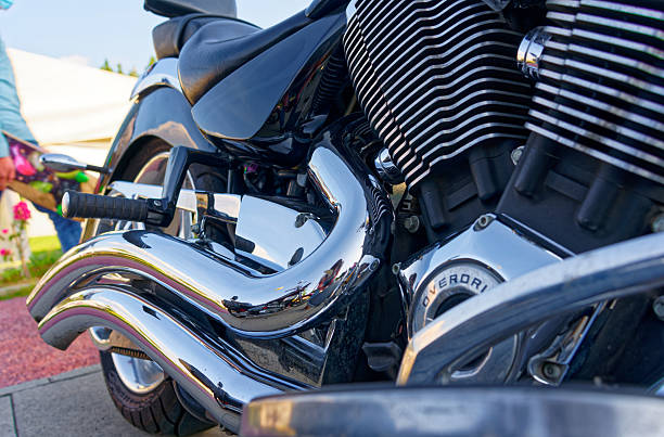 Motorcycle carburetor damaged and leaking. Gasoline seeps out. Must be repaired