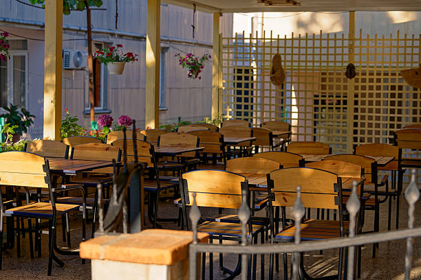 istock Charming Summer Cafe in Georgia Awaits First Guests as Season Approaches 2214911192