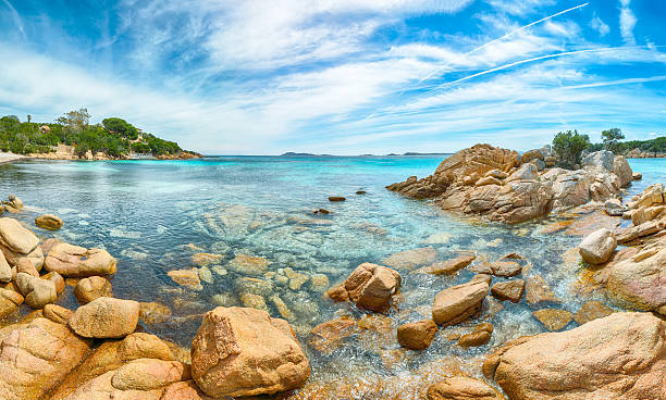 istock Unbelivable view of Capriccioli beach in Sardinia. 2214914332