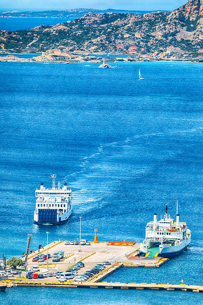 Unbelivable view on Palau port. Location: Palau, Province of Olbia-Tempio, Sardinia, Italy, Europe