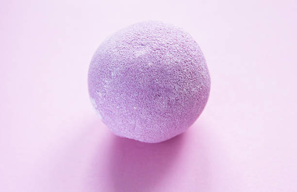 Aromatic bath bomb for home spa and relaxation.