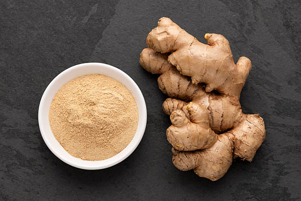 istock Organic ground ginger root - Zingiber officinale. 2214947667