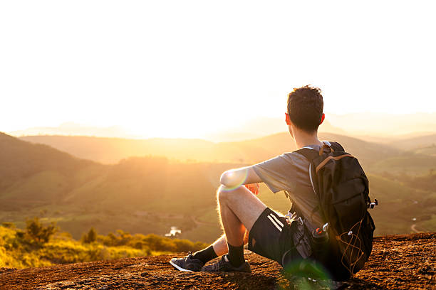 istock Reflecting at Sunset in Nature 2214950615
