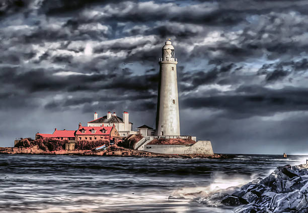 istock The lighthouse on St. Mary's Island, Whitley Bay. 2214960517