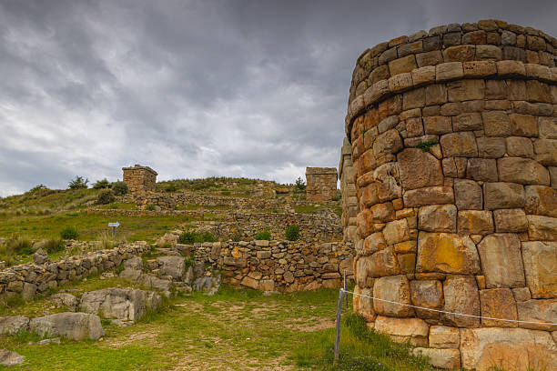 istock Chullpas of Molloco, funerary towers in Peru 2214963372
