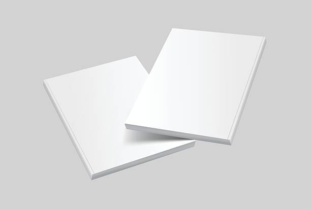 istock Vector realistic 3d magazine mockup with white blank cover isolated on background. For the business presentation magazine, notebook, booklet, brochure, catalogue or a publisher advertising corporate 2214966221