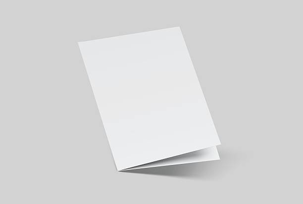 istock Open Leaflet, bi fold mockup template .Blank paper, thank you card, notecards, note paper, greeting card, wedding invitation, postcard, brochure or any creative work for presentation of your design 2214966227