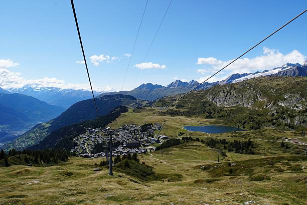 istock view from Bettmeralp Gondola Lift 2214966529