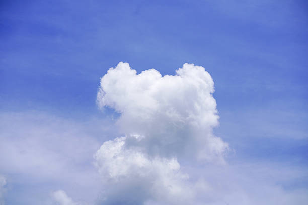 sky and white clouds. Beautiful blue sky clouds for background. Blue Sky with Fluffy White Clouds on a Sunny Summer Day.