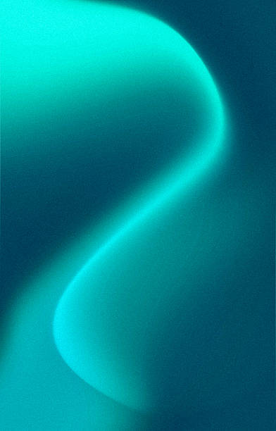 istock Fluid curve shapes, abstract pattern gradient background, dark blue green, rough texture noise grain, product backdrop wallpaper design illustration, book cover header element, poster postcard. 2214971158