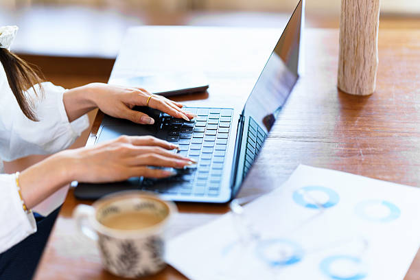 istock Young woman working at home 2214973455