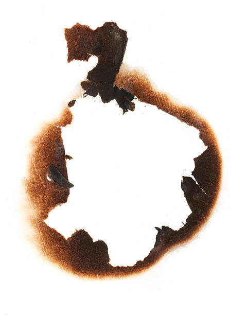 istock A burnt out spot on a white background 2214979236