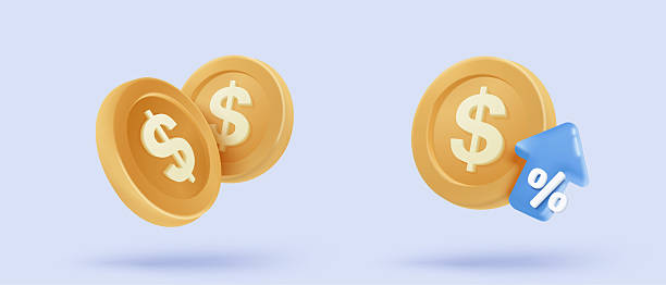istock 3D money coin saving on pastel background. bundles cash and floating coins exchange with finance business concept, earning investment. 3d money icon vector rendering illustration 2214982379