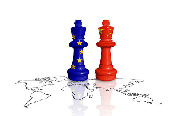 istock EU and China trade war. China and EU trade, duty, tariffs, customs competition 2214982973